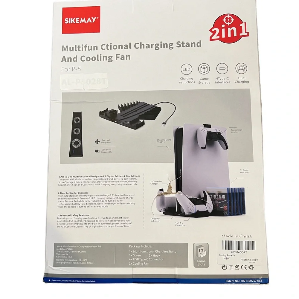 Sikemay Multifunctional Charging Stand and Cooling Fan for P5